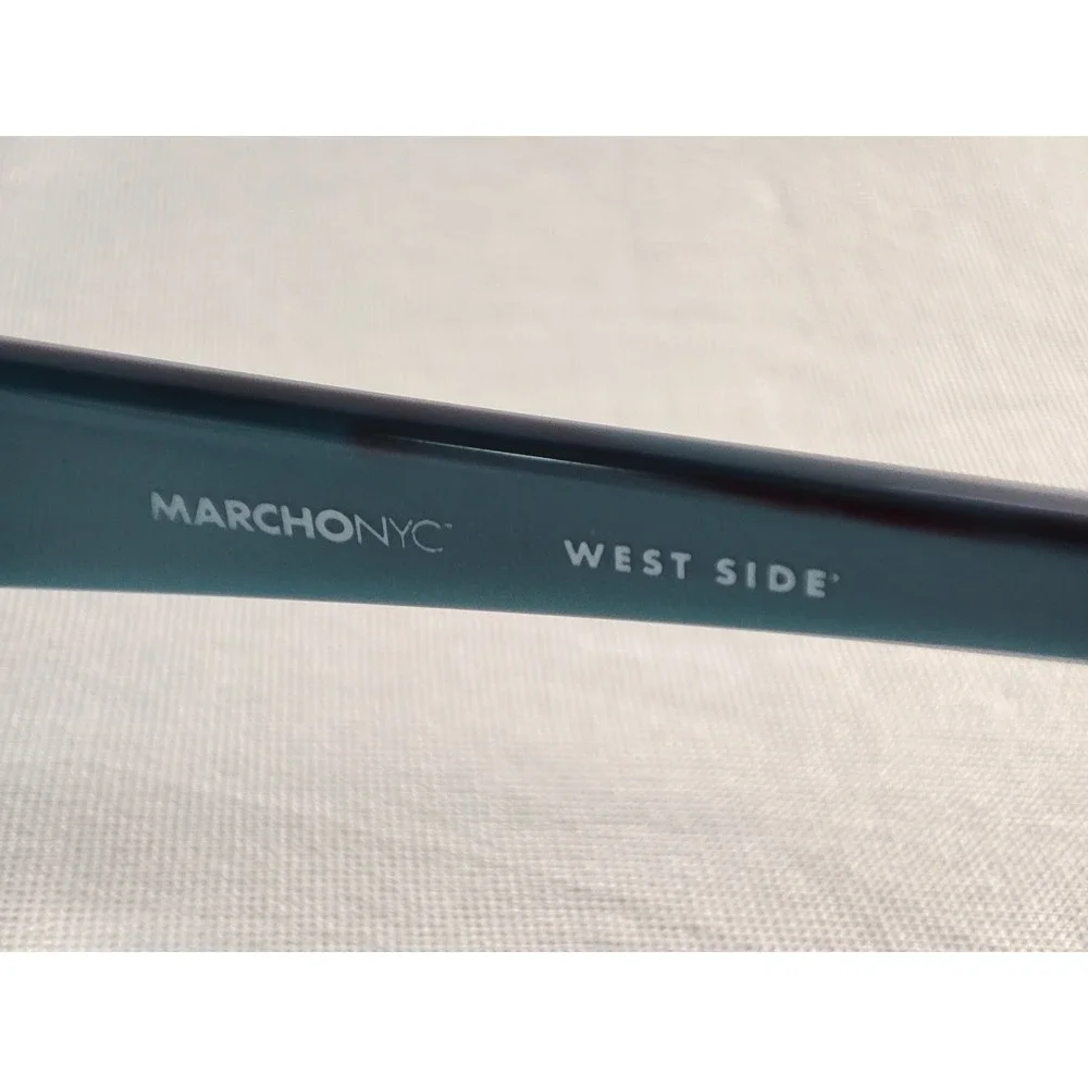 Marchon NYC‎ Dakota 320 Teal Black Striated Eyeglasses Frames 52-16-135